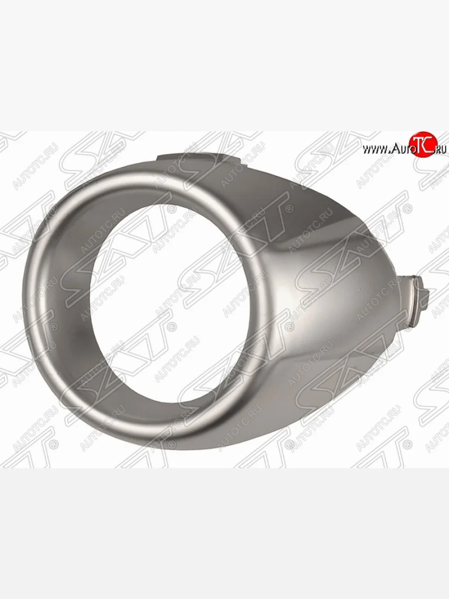 Левая оправа противотуманной фары SAT (хром) Ford Fiesta 6 хэтчбэк 3 дв. дорестайлинг (2008-2013)  с доставкой в г. Керчь