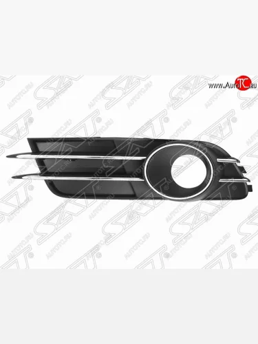 Левая рамка противотуманной фары SAT Audi A6 C7 дорестайлинг, седан (2010-2014)