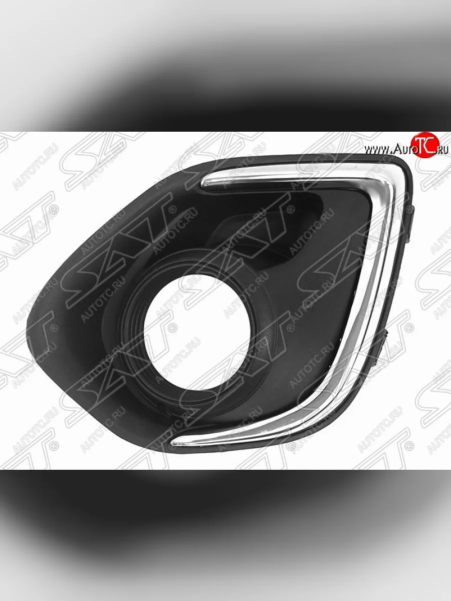 Левая оправа противотуманной фары SAT (с хромом) Mitsubishi ASX 1-ый рестайлинг (2013-2016)  в Самаре Самарской области