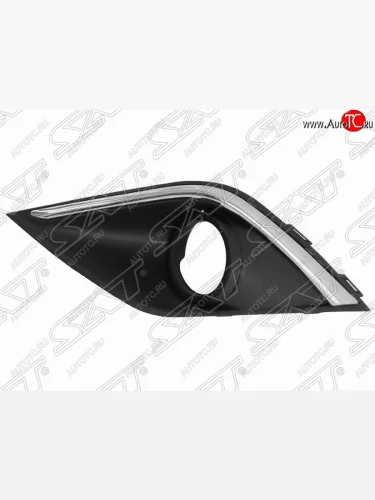 Левая оправа противотуманной фары SAT (хром) Mitsubishi Outlander GF 2-ой рестайлинг (2015-2018)