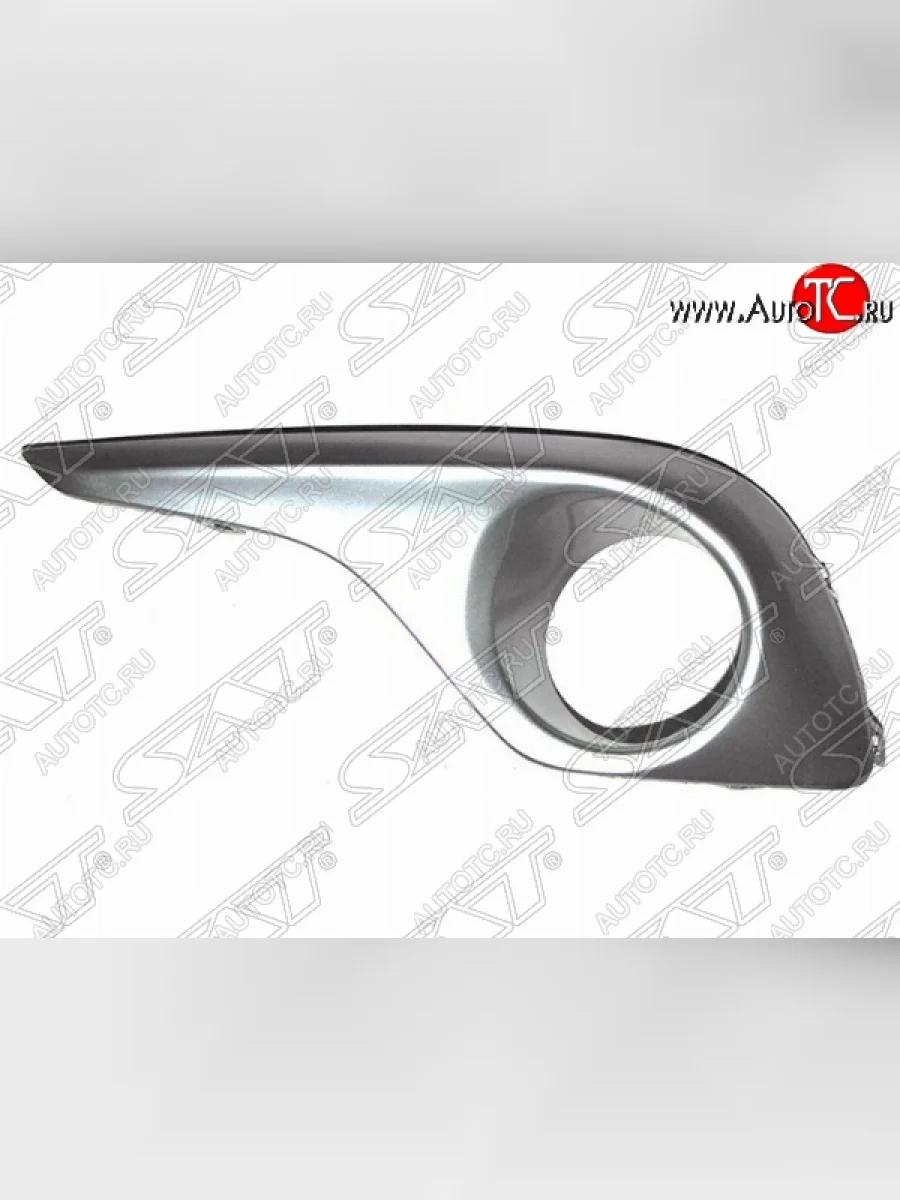 Левая рамка противотуманной фары SAT Toyota Highlander XU40 рестайлинг (2010-2013)  в Самаре Самарской области