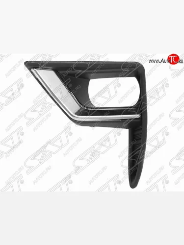 Левая рамка противотуманной фары SAT Toyota Land Cruiser Prado J150 2-ой рестайлинг (2017-2020)