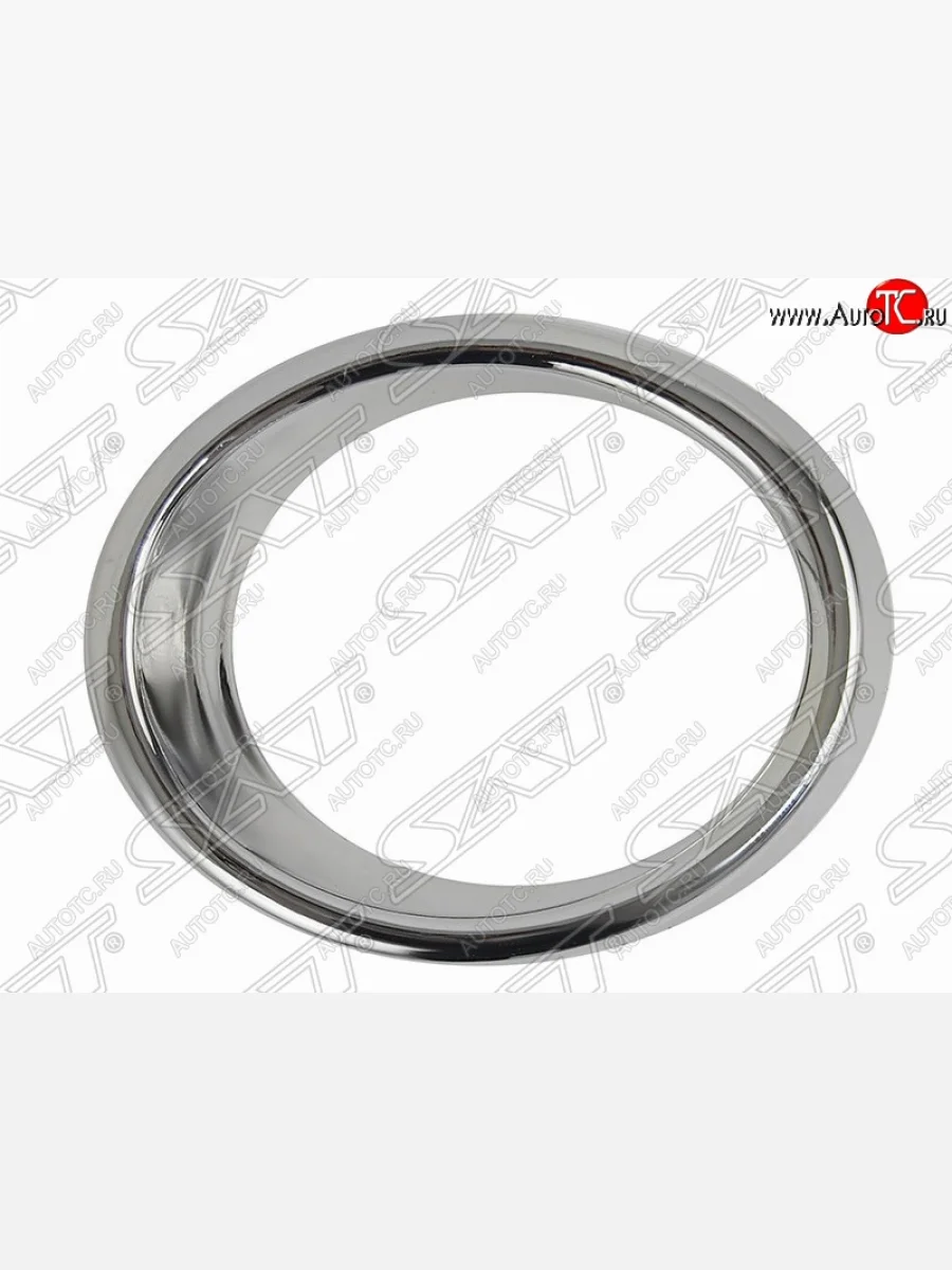 Левая рамка противотуманной фары SAT (хром) Chevrolet Aveo T250 хэтчбек 5 дв рестайлинг (2006-2011)  в Керчи Республика Крым