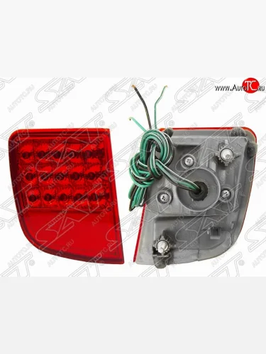 Левый катафот заднего бампера SAT (с диодной подсветкой) Toyota Land Cruiser 200 1-ый рестайлинг (2012-2015)