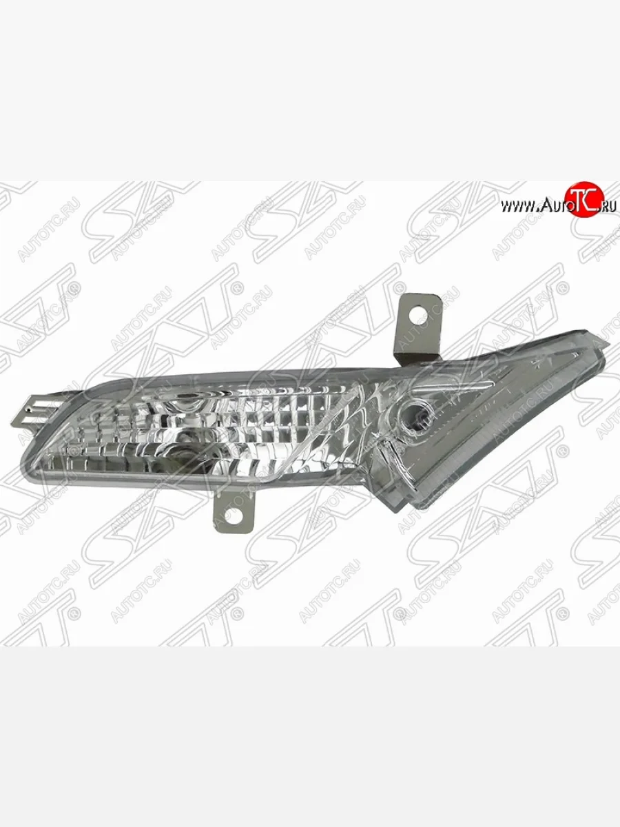 Левый указатель поворота в бампер SAT (белый) Porsche Cayenne 957 (2007-2010)  в Керчи Республика Крым