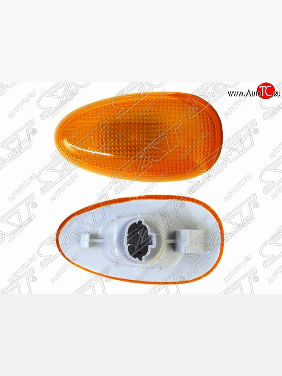 Указатель поворота в крыло SAT Daewoo Lanos T100 дорестайлинг, седан (1997-2002) (Цвет: желтый.)  в Перми Пермском крае