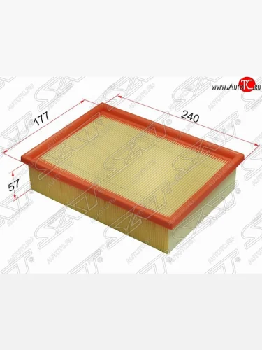 Фильтр воздушный двигателя SAT (240х177х57 mm) BMW 3 серия  E46 - X3  E83