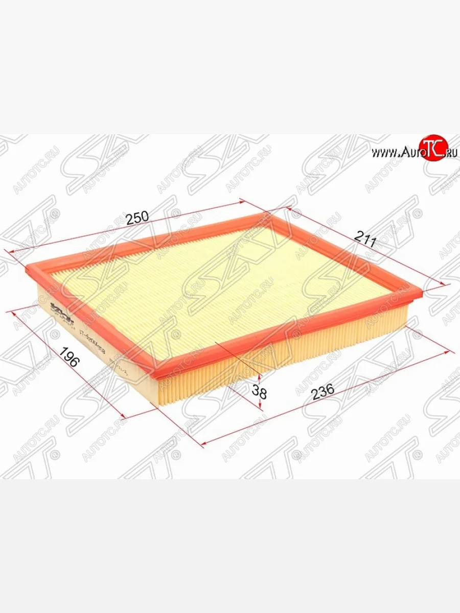 Фильтр воздушный двигателя SAT (1.5, 1.6, 2.0)  Daewoo Espero (1990-1999), Daewoo Nexia (1995-2015), Opel Kadett (1984-1991)  в Керчи Республика Крым