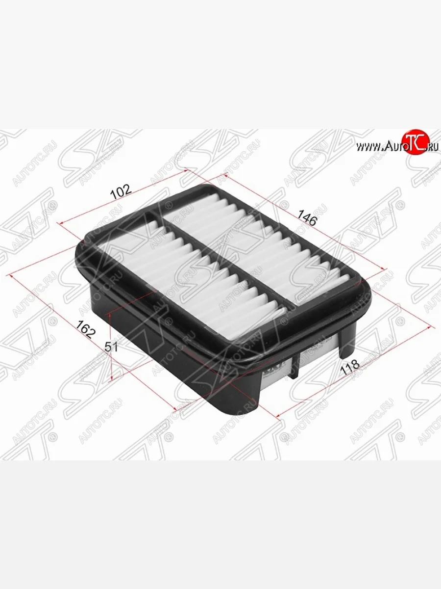 Фильтр воздушный двигателя SAT (162х118х51 mm)  Daihatsu Terios (1997-2005) J100, J102,J122  в Воронеже Воронежской области