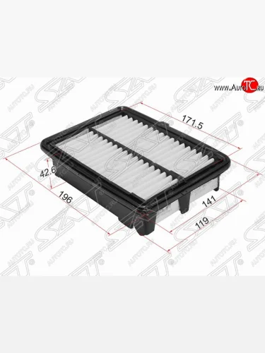 Фильтр воздушный двигателя SAT (1.5) Honda Fit ( GP,GK,  3,  3 GP,GK) - Vezel  RU3, RU4, RU1, RU2