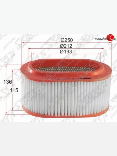 Фильтр воздушный двигателя SAT (2.5) Hyundai Porter  HR (2005-2018)