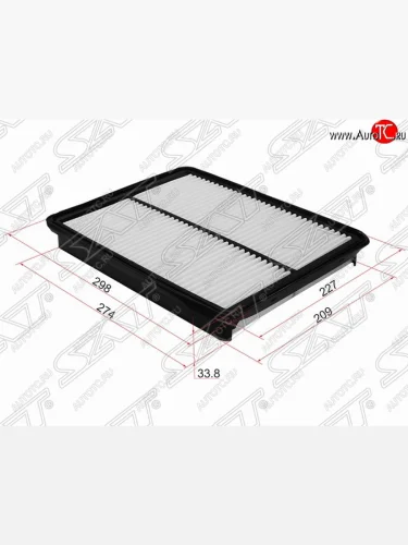 Фильтр воздушный двигателя (2.4) SAT Hyundai Santa Fe  DM (2012-2016), KIA Sorento  XM (2009-2015)