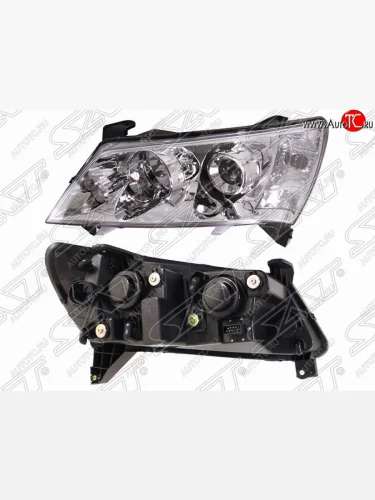 Левая фара передняя SAT (хром) Geely Emgrand EC7 седан дорестайлинг (2009-2016)