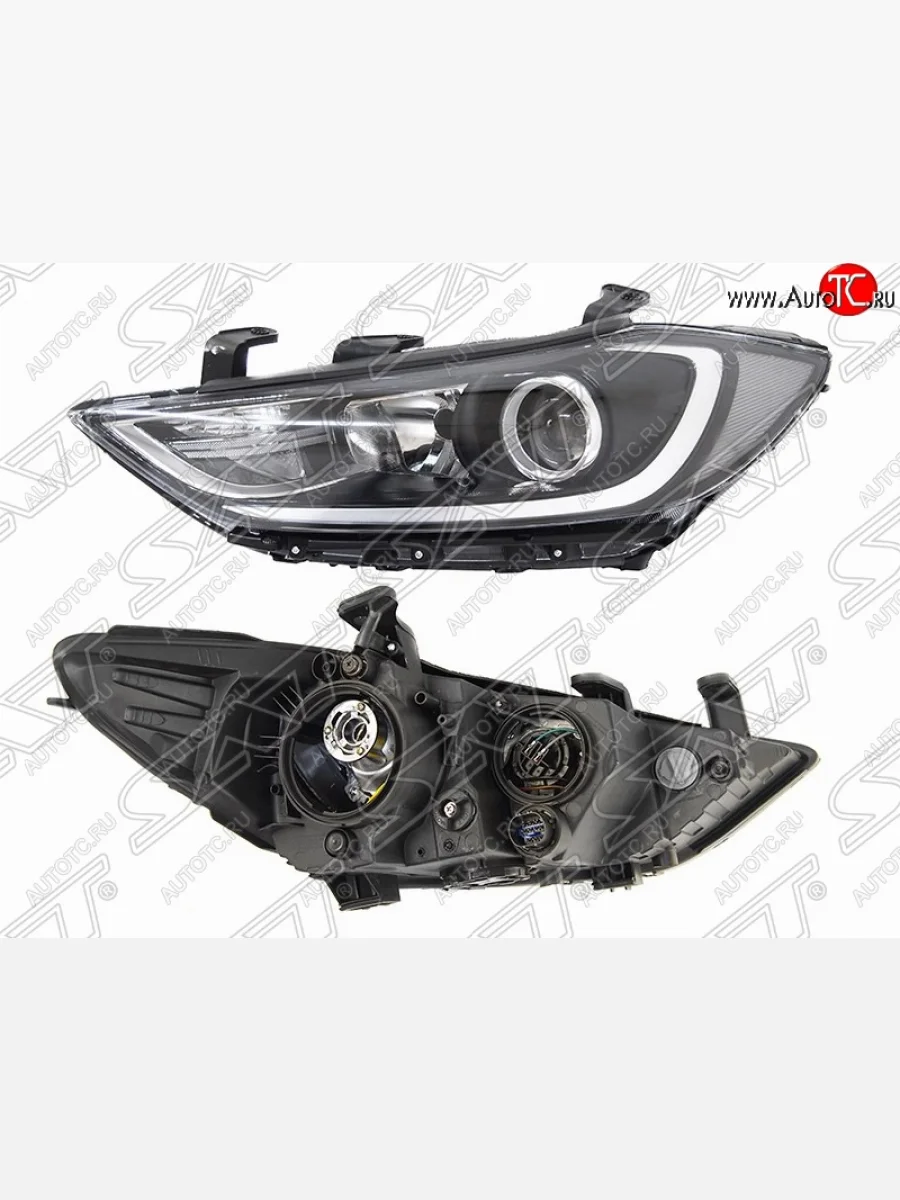 Левая фара передняя SAT Hyundai Elantra AD дорестайлинг (2016-2019)  в Воронеже Воронежской области