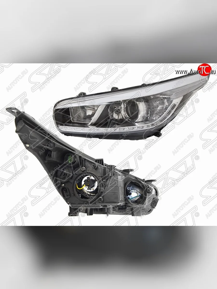 Передняя фара SAT (левая, диодная) KIA Ceed 2 JD дорестайлинг универсал (2012-2016)  в Перми Пермском крае