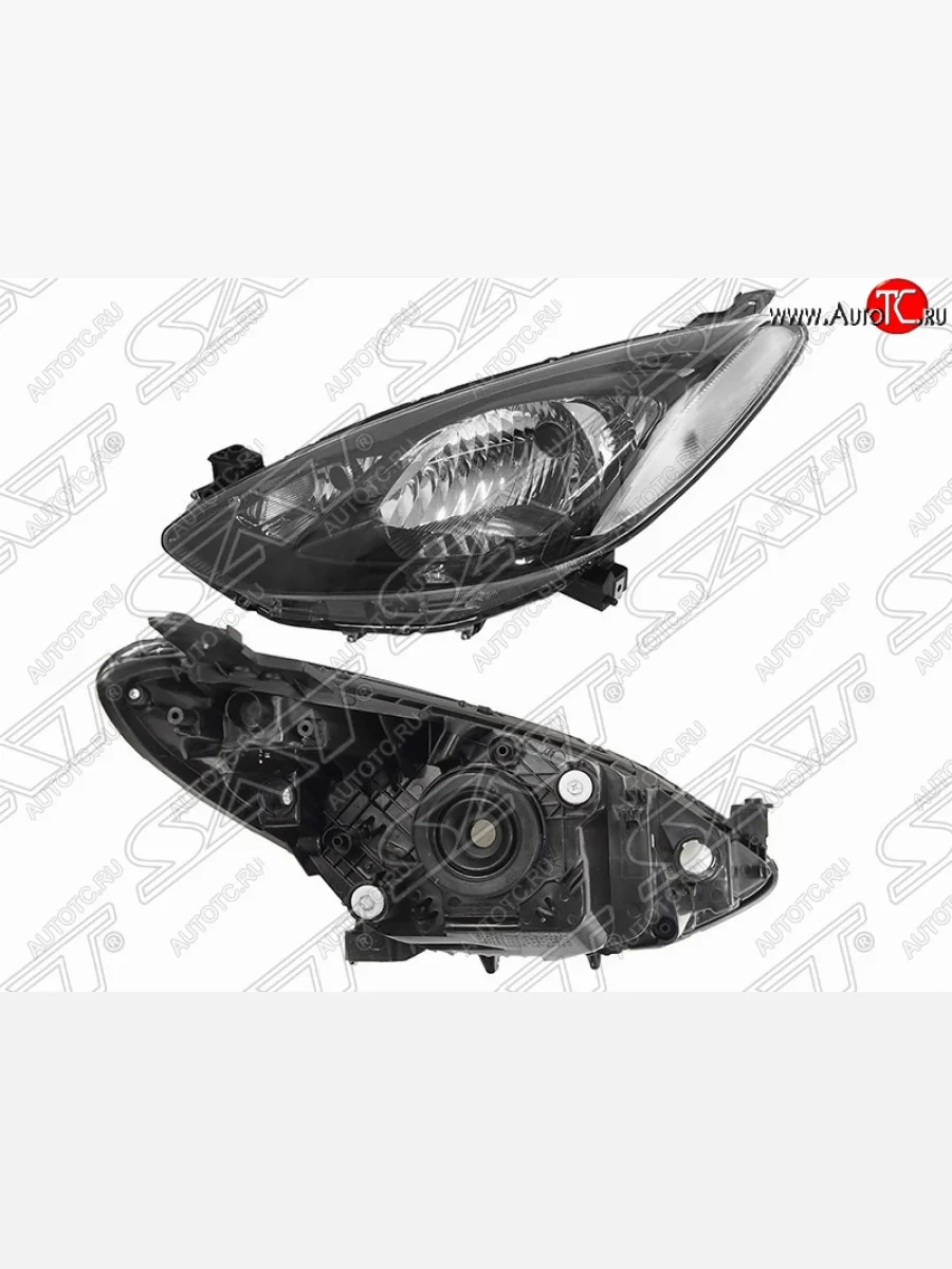 Левая передняя фара SAT (Евросвет) Mazda Demio 3 DE дорестайлинг (2007-2011)  в Перми Пермском крае