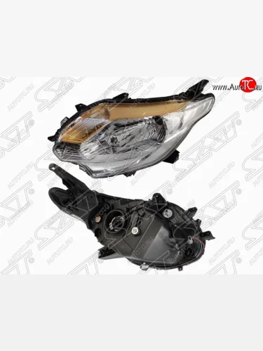 Левая передняя фара SAT Mitsubishi L200 5 KK,KL дорестайлинг (2015-2019)