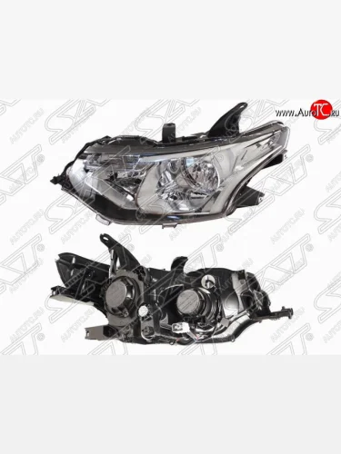 Левая фара передняя SAT Mitsubishi Outlander XL (CW)  рестайлинг (2010-2013)