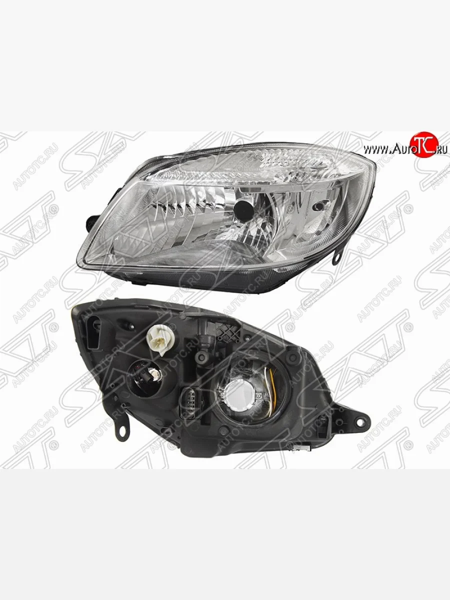 Левая фара передняя SAT Skoda Fabia Mk2 универсал дорестайлинг (2007-2010)  в Керчи Республика Крым