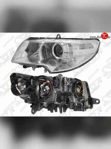 Левая фара передняя SAT Skoda Superb B6 (3T5) универсал доресталийнг (2009-2013)