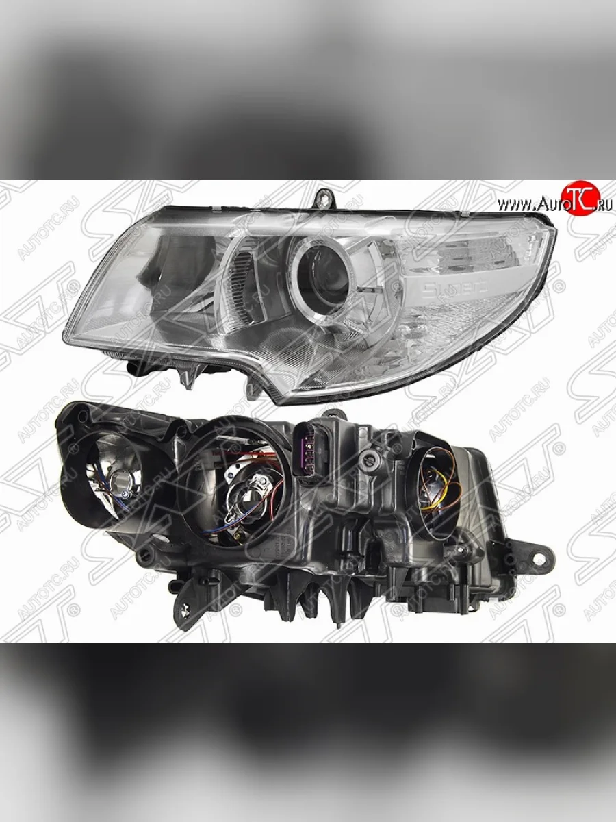 Левая фара передняя SAT Skoda Superb B6 (3T) лифтбэк дорестайлинг (2008-2013)  в Керчи Республика Крым