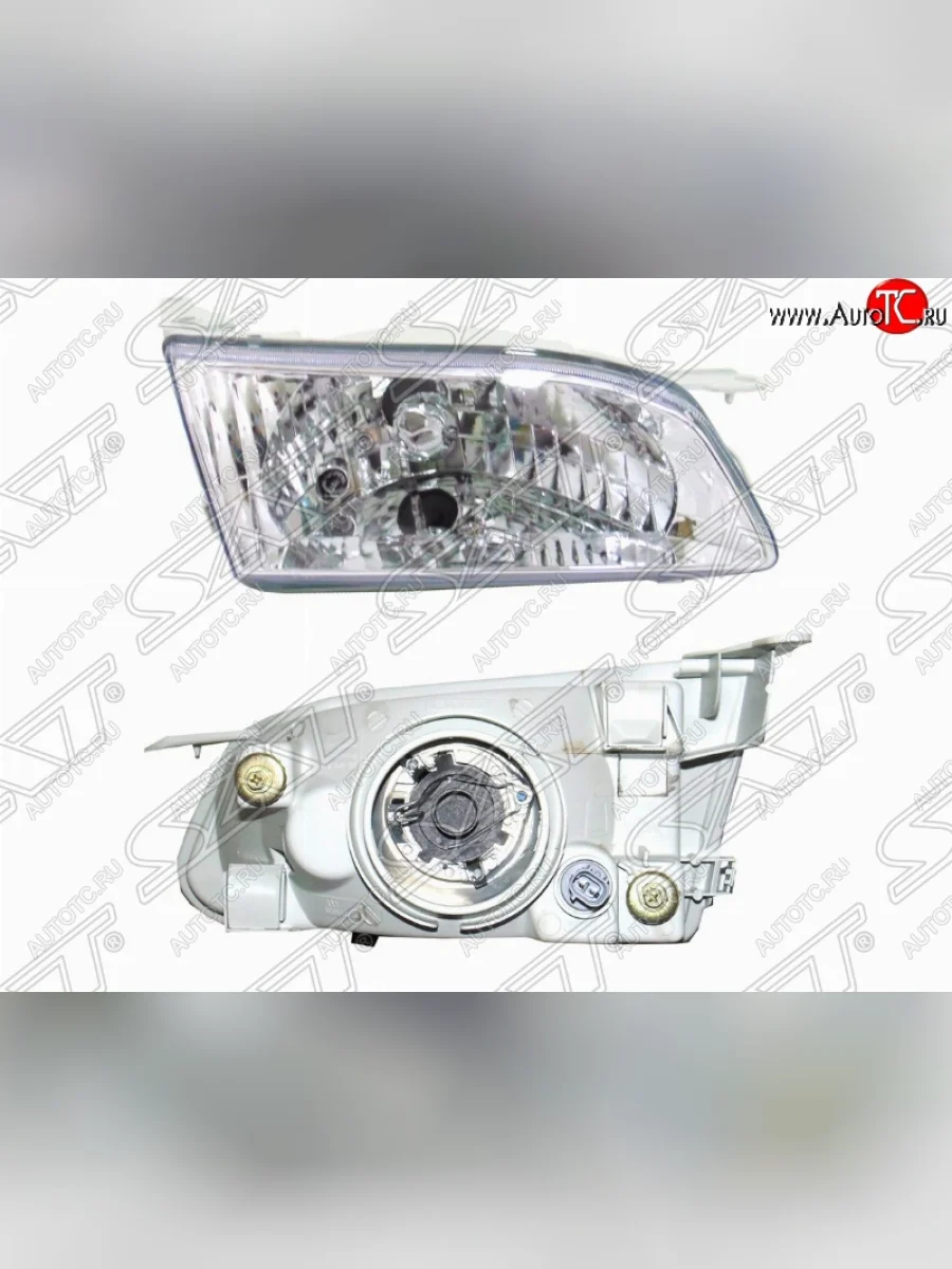Левая фара SAT (хрусталь) Toyota Corolla E110 седан дорестайлинг (1997-2000)  в Самаре Самарской области