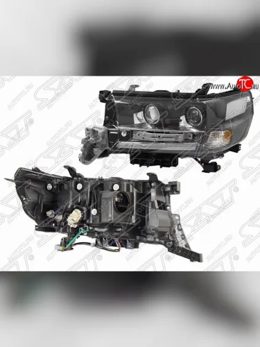 Левая фара передняя SAT LED EXECUTIVE BLACK/WHITE Toyota Land Cruiser  200 (2015-2021) 2-ой рестайлинг
