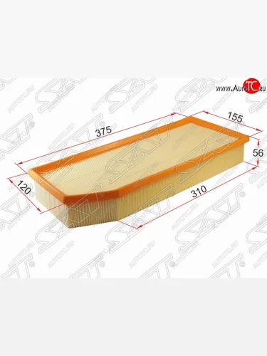 Фильтр воздушный двигателя (diesel) SAT (375/310х155/120х56 mm) Mercedes-Benz C-Class  W203 - E-Class  W210