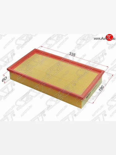 Фильтр воздушный двигателя SAT (335х190х60 mm) Mercedes-Benz E-Class  W210 (1996-2003) дорестайлинг седан, дорестайлинг универсал, седан рестайлинг, универсал рестайлинг