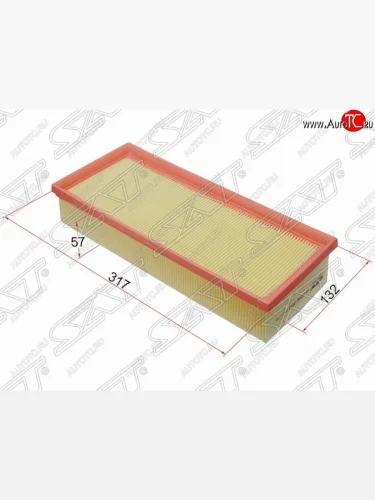 Фильтр воздушный двигателя SAT (317х132х57 mm) Nissan Altima  L32 - Teana  2 J32