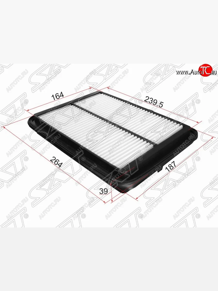 Фильтр воздушный двигателя SAT (264х187х39 mm)  Nissan Navara (2004-2016) 2 D40  в Воронеже Воронежской области