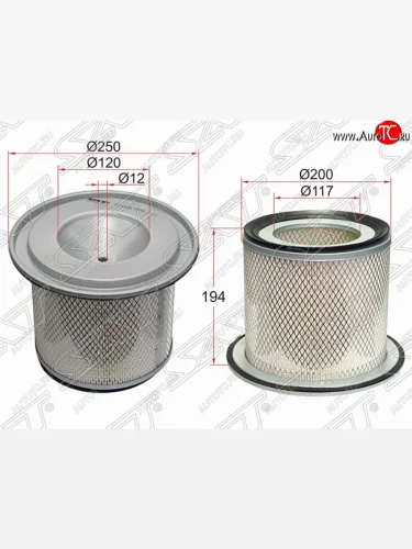 Фильтр воздушный двигателя SAT (TB48DE) Nissan Patrol  5 (2001-2010) Y61 1-ый рестайлинг, Y61 2-ой рестайлинг