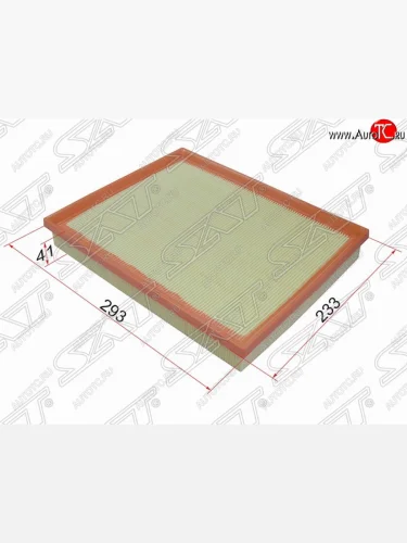 Фильтр воздушный двигателя SAT (294х244х41 mm) Opel Astra  G - Zafira  A