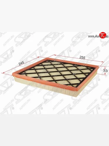 Фильтр воздушный двигателя (1.4, 1.6) SAT (245х255х33 mm) Opel Astra  J (2012-2017) хэтчбек 5 дв.  рестайлинг