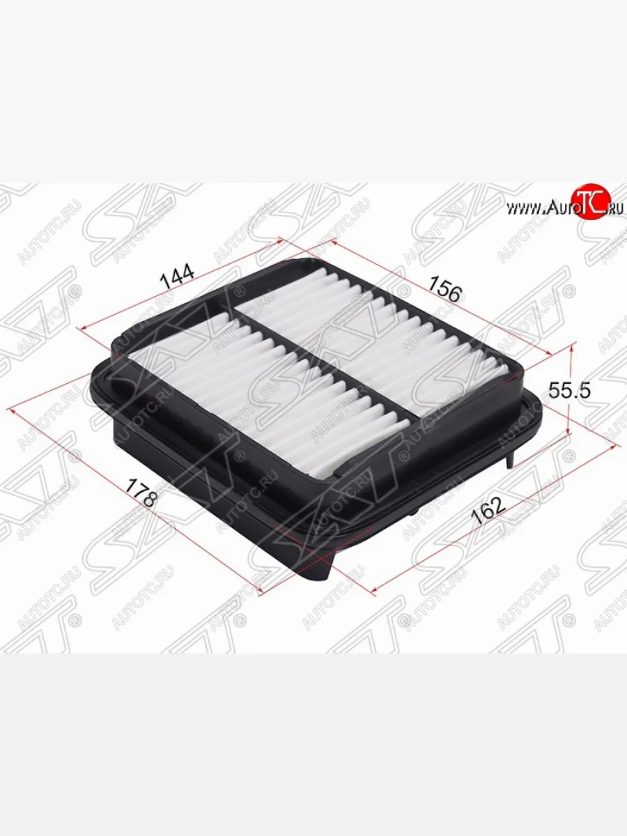 Фильтр воздушный двигателя SAT (178х162х55.5 mm)  Suzuki  Aerio  RA21S, RC51S, Liana ( хэтчбэк,  седан)  в Керчи Республика Крым