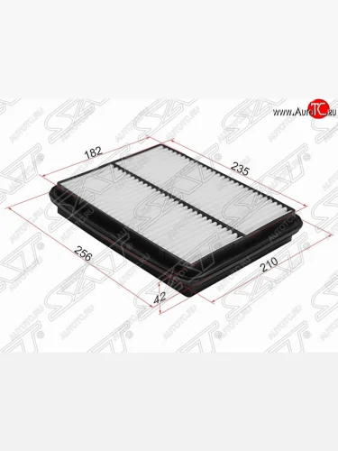 Фильтр воздушный двигателя SAT (256х210х42 mm) Suzuki Escudo  1 (1988-1997) дорестайлинг, рестайлинг