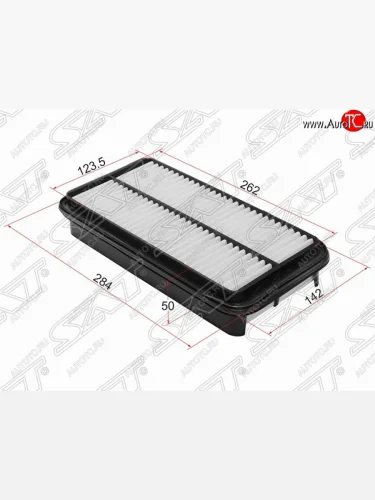 Фильтр воздушный двигателя SAT (284х142х50 mm) Suzuki Escudo  1 (1988-1997) дорестайлинг, рестайлинг