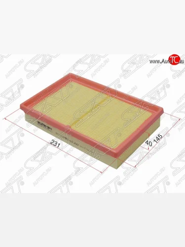 Фильтр воздушный двигателя (M15, 16) SAT (231x145x40 mm) Suzuki Swift  ZC (2003-2008) дорестайлинг, хэтчбэк 5 дв.