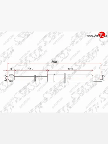 Упор багажника крышки багажника SAT Toyota Mark 2 X90 седан (1992-1996)