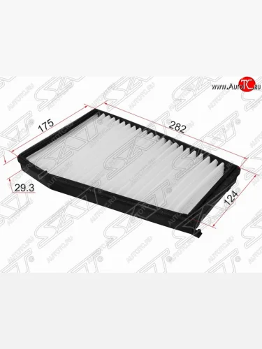 Фильтр салонный SAT (282х175/124х29.3 mm) Chevrolet Epica  V250 - Evanda