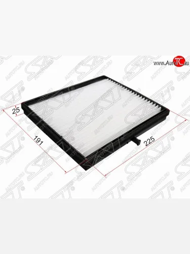 Фильтр салонный SAT (225х191х25 mm) Chevrolet Lacetti ( седан,  универсал,  хэтчбек) (2002-2013), Daewoo Gentra ( KLAS) (2012-2025), Daewoo Nubira  J200 (2003-2008)