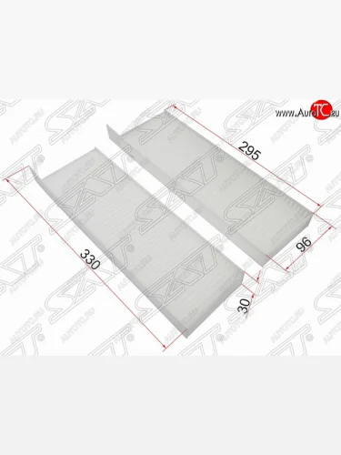 Фильтр салонный SAT (330х96х30 mm) CITROEN Berlingo  B9 (2008-2022), CITROEN C4  B7 (2011-2018), CITROEN C4 Grand Picasso (2006-2014), CITROEN C4 picasso  UD (2006-2014), CITROEN DS5  PF2 (2011-2015), Peugeot 3008 (2009-2017), Peugeot 5008  T8 (2009-2016), Peugeot Partner  B9 (2008-2015)