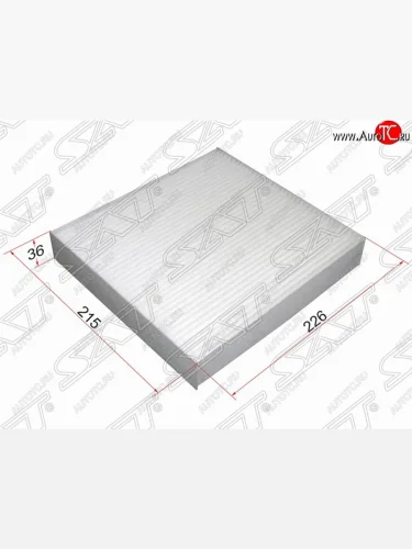 Фильтр салонный SAT (226х215х36 mm) CITROEN Berlingo  M59 (2002-2012), CITROEN Xsara ( N0,  N1) (1997-2005), Peugeot Partner  M49/M59 (1997-2008)