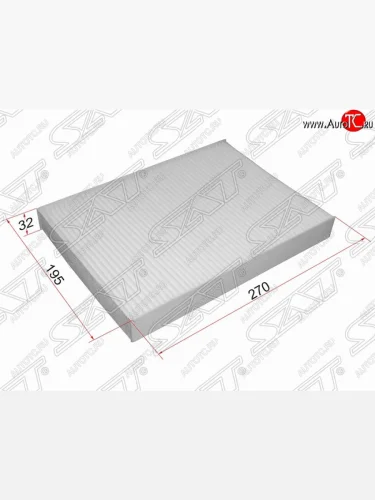 Фильтр салонный SAT (270х175х32 mm) CITROEN C5 ( RD,  RW) (2008-2017), Peugeot 407 ( седан,  универсал) (2004-2011)