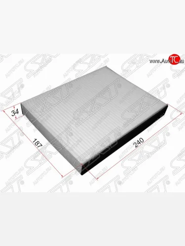 Фильтр салонный SAT (240х187х34 mm) Ford Fiesta  5 - Fusion  1