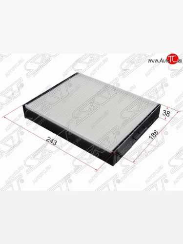 Фильтр салонный SAT (243х188х38 mm) Hyundai Santa Fe ( SM,  CM) (2000-2012), KIA Sorento  BL (2002-2010)