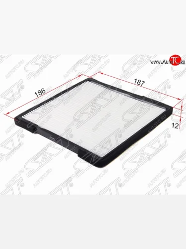 Фильтр салонный SAT (186х187х12 mm) Hyundai i10  PA (2007-2013), KIA Picanto ( 1 SA хэтчбэк 5 дв.,  2 TA хэтчбэк 5 дв.,  2 TA хэтчбэк 3 дв.) (2003-2017)