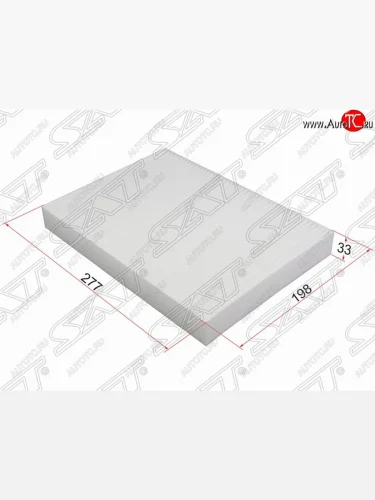 Фильтр салонный SAT (277х198х33 mm) Land Rover Discovery Sport  L550 (2014-2019), Land Rover Freelander  L359 (2006-2012), Land Rover Range Rover Evoque  1 L538 (2011-2015), Volvo S60  FS седан (2010-2013), Volvo V70 (2008-2016), Volvo XC60 (2008-2022), Volvo XC70 (2007-2016)