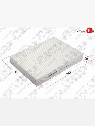 Фильтр салонный SAT (247х181х35 mm) Nissan Micra  K13 (2010-2013), Nissan Qashqai  2 (2013-2019), Nissan X-trail  3 T32 (2017-2022), Renault Megane  универсал (2016-2025)