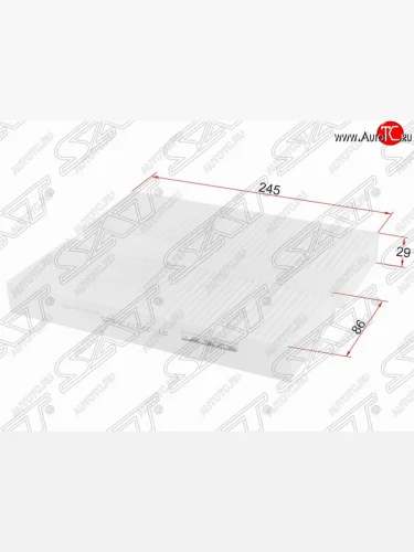 Фильтр салонный SAT (280х245х20 mm) INFINITI JX35 (2012-2014), Nissan Altima  L33 (2012-2015), Nissan Murano  3 Z52 (2015-2025), Nissan Pathfinder  R52 (2012-2017), Nissan Teana  3 L33 (2014-2020)